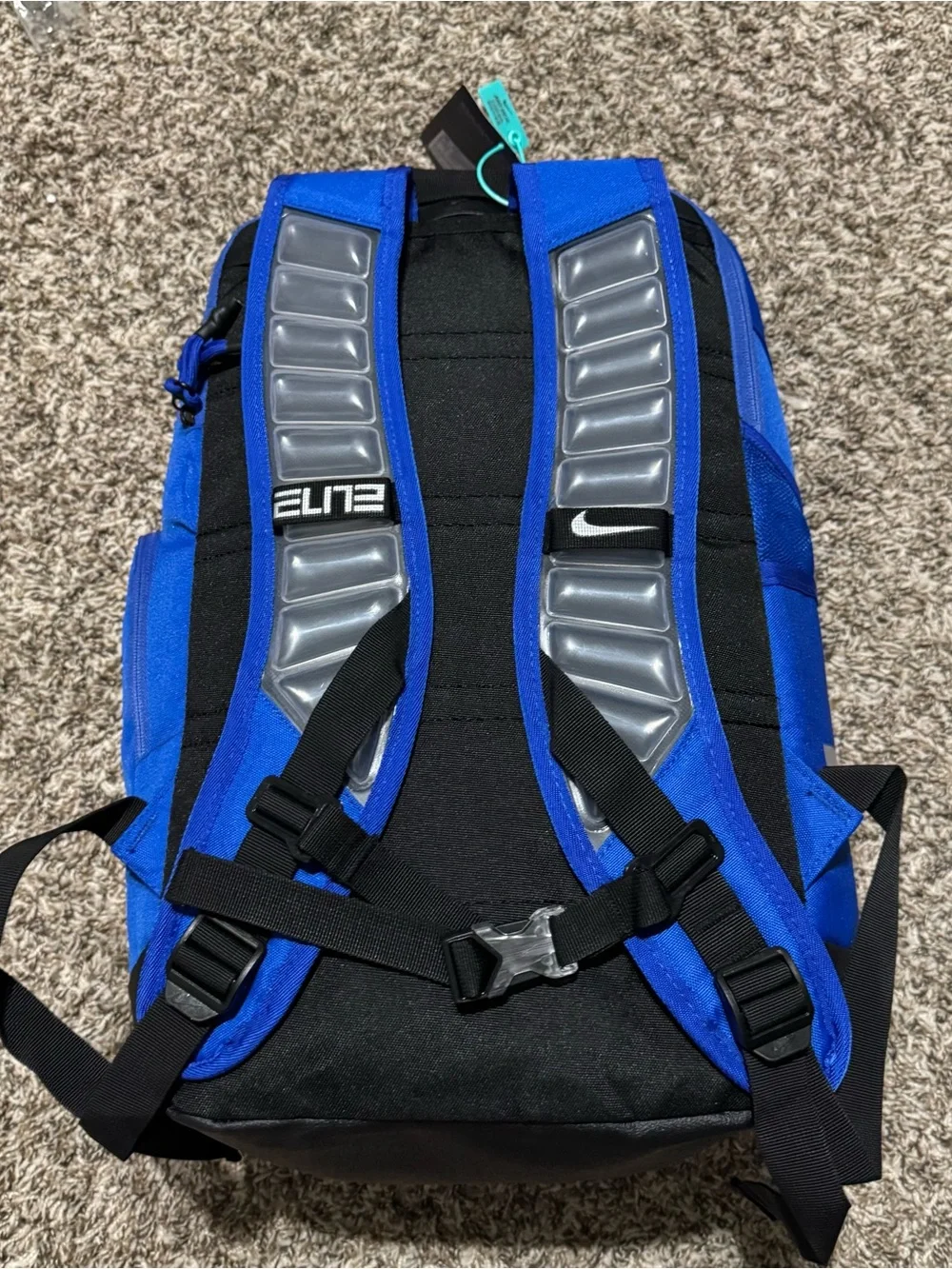 Nike Elite Backpack Royal Blue Black Basketball Sports Laptop School Bag